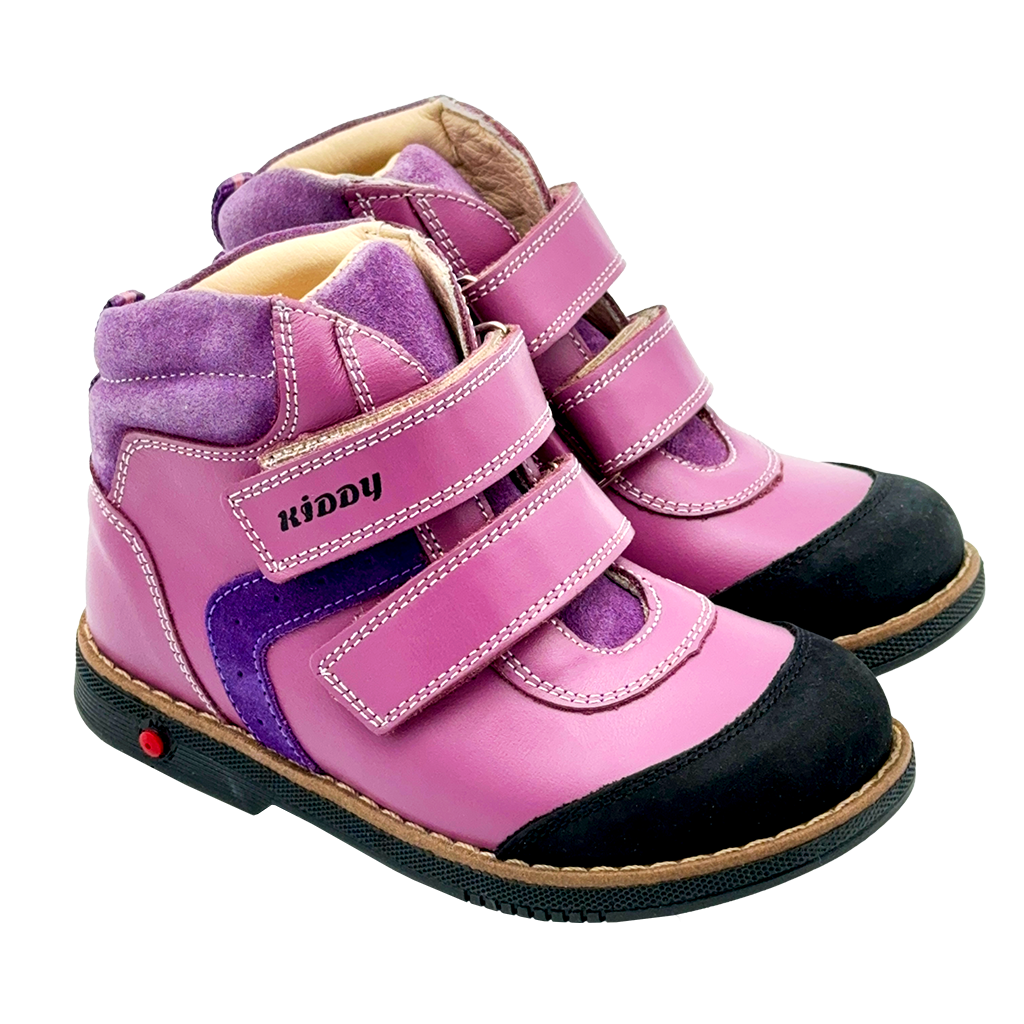 Purple Black Girl Orthopedic Boots Arch Ankle Support Ortho Shoes Orthopedic Kids Shoes