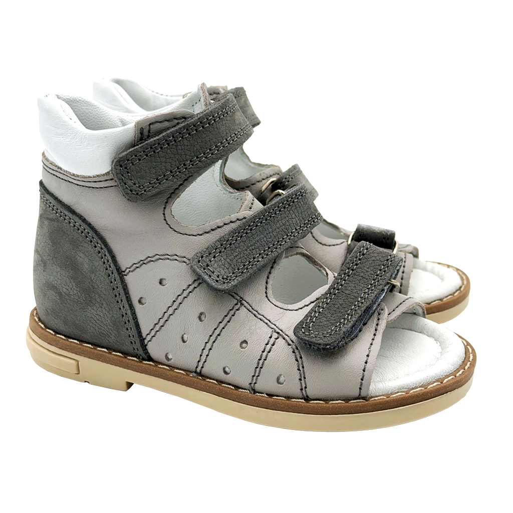 Grey Orthopedic Sandals Arch Ankle Support - Main Image