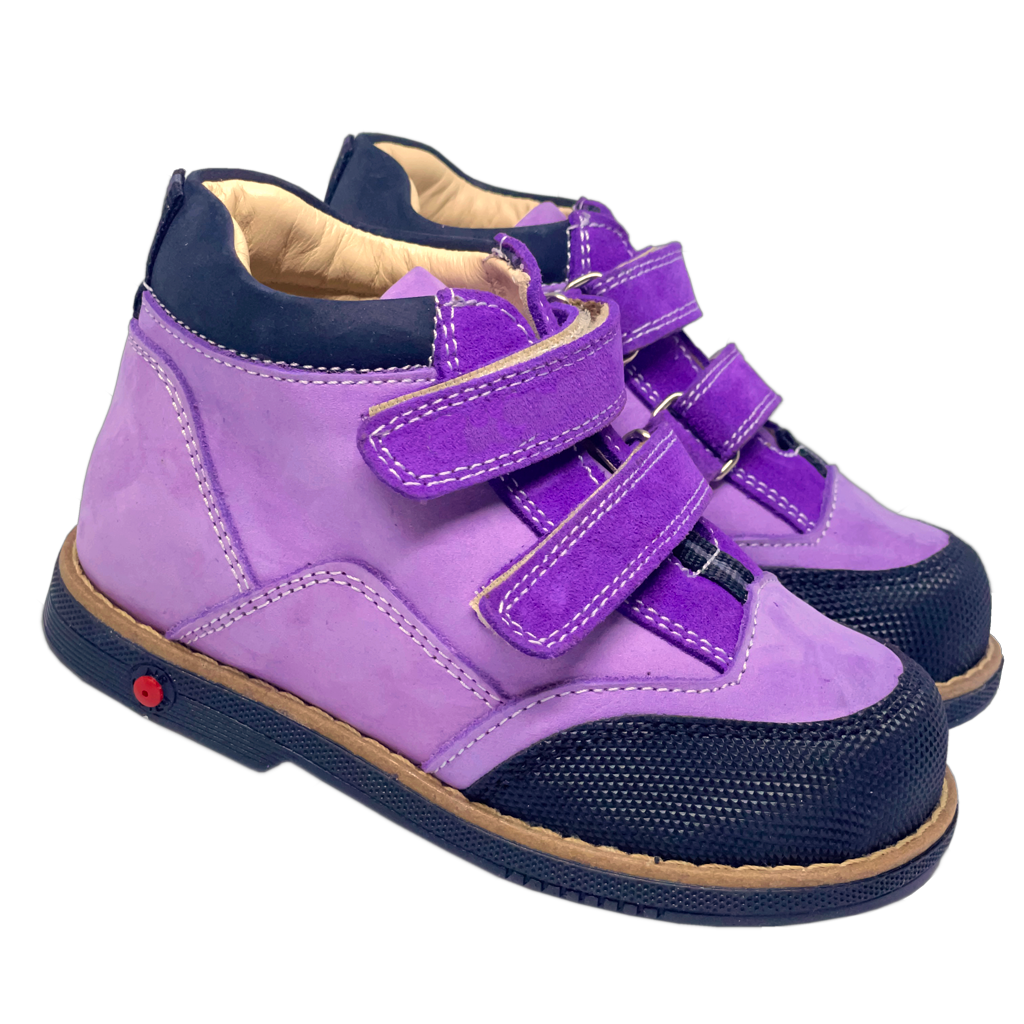 Lavender Orthopedic Boots for Girls Arch Ankle Support Ortho Shoes Orthopedic Kids Shoes