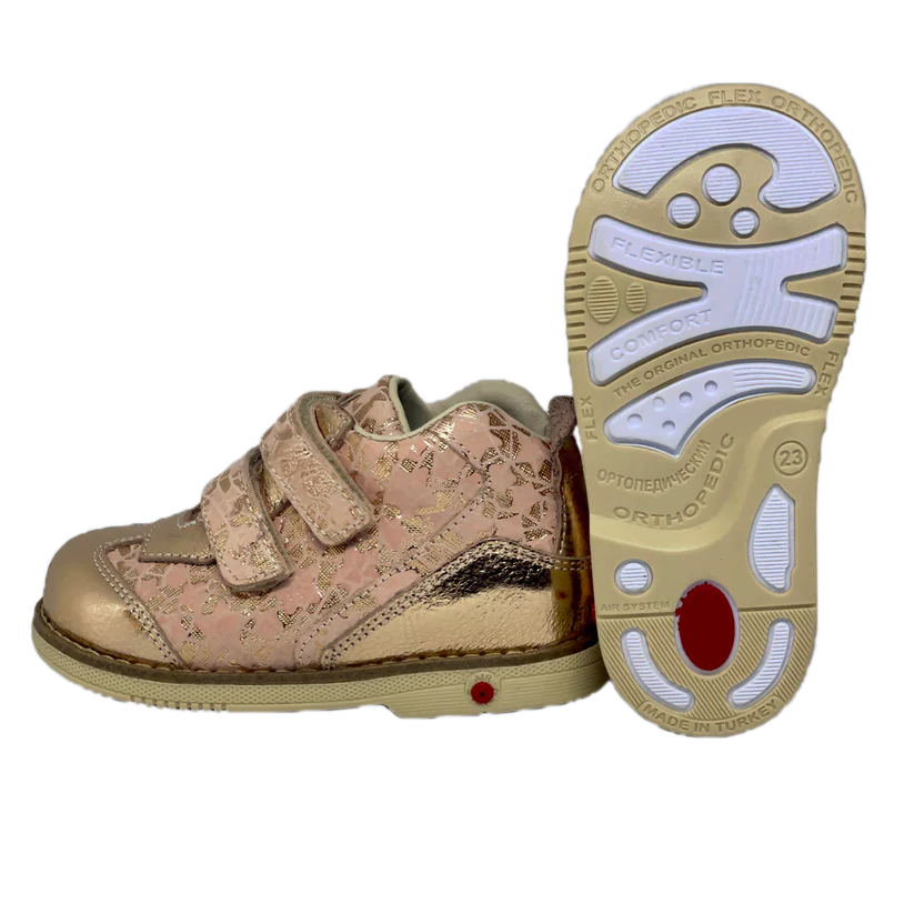 Golden Pink Orthopedic Boots with Arch and Ankle Support by Ortho Shoes Australia