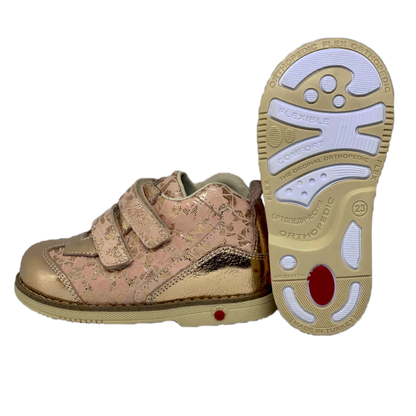 Golden Pink Orthopedic Boots with Arch and Ankle Support by Ortho Shoes Australia