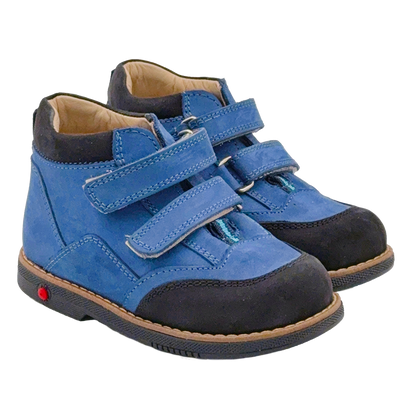 Orthopedic Kids Boots Blue-Black Boy | Arch and Ankle Support | Ortho Shoes Australia