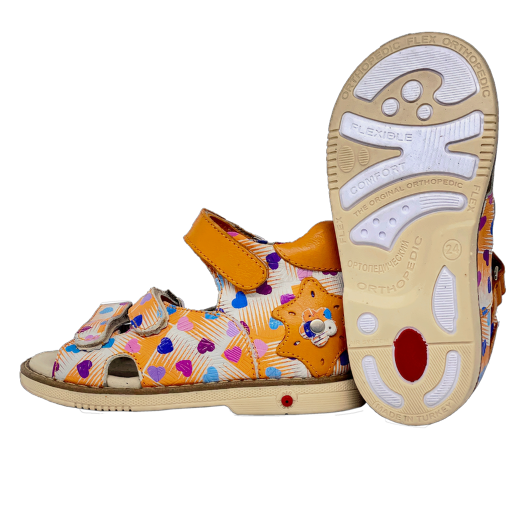 Sandals Orange-White - Main Image