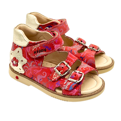Coral sales red sandals