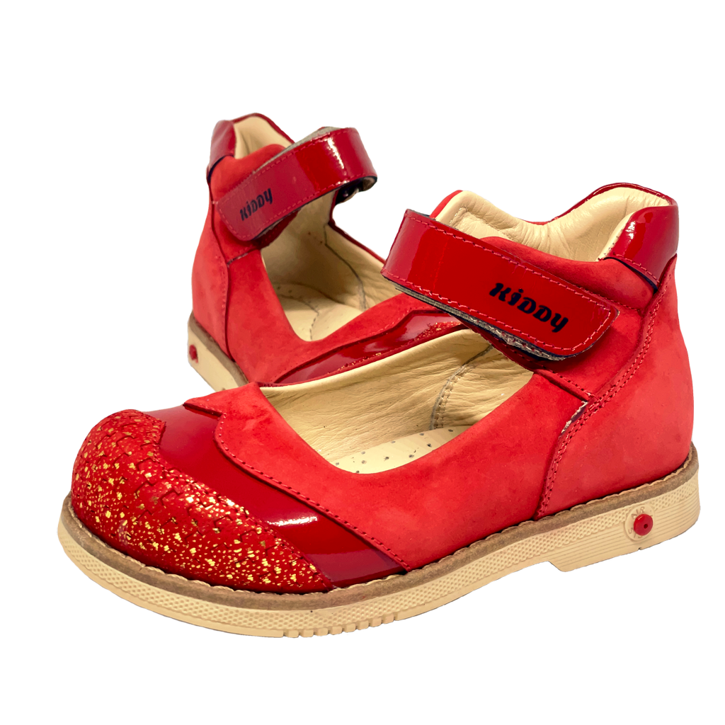 Orthopedic Kids Shoes Red Girl | Arch and Ankle Support | Baby Plus Australia