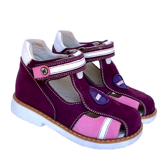 Closed Sandals Woopy AW15571-400 Purple Girl Arch and Ankle Support Baby Plus Australia