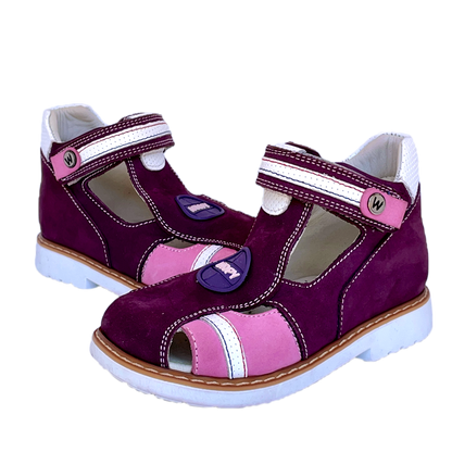 Closed Sandals Woopy AW15571-400 Purple Girl Arch and Ankle Support Baby Plus Australia