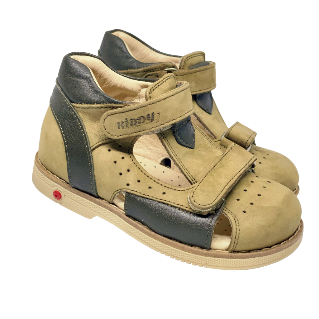 Closed Sandals Grey-Black