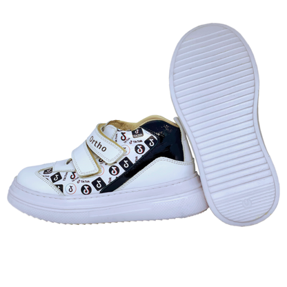 Kids orthopaedic sneakers with arch and ankle support. Ortho Shoes Australia.